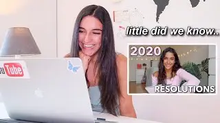 Reacting to my 2020 New Year's Resolutions.. LMAO