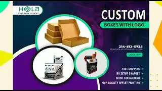Custom Boxes With Logo | Get Best Printing Services in USA | Hola Custom Boxes