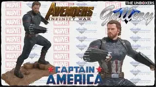 Diamond Select Toys Captain America Avengers Infinity War PVC Statue Unboxing