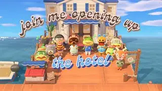unlock the new acnh 3.0 hotel update with me!! 🏝️🧳