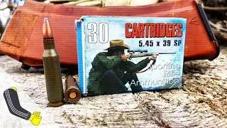 Barnaul 5.45x39 55gr Solid Point Steel Case//Velocity Test