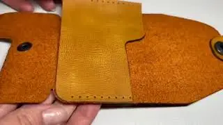 How to make a RFID Secure Genuine Leather Credit Card Holder | ATM card Holder | Money Wallet.