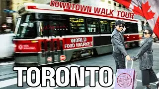 Toronto Downtown Walk Tour | Explore Canada CN Tower, Dundas Square & World Food Market Kapoor Reels