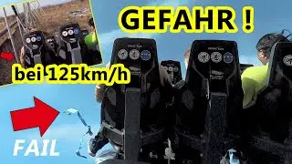 Unfall Europapark bei 125 Km/h SilverStar Achterbahn fliegt..