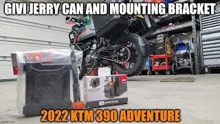 KTM 390 Adventure Part 22 (Givi TAN01 Jerry can and E205 tank mounting bracket)