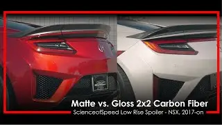 ScienceofSpeed Low Rise Spoiler for Gen 2 NSX (Cinematic Reel with Matte / Gloss Finishes)