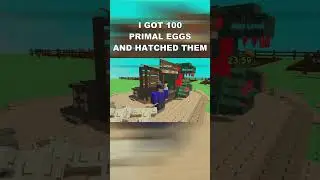 I Hatched 100 Primal Eggs In Roblox Grow A Garden