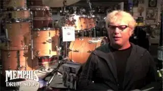 Chris McHugh, Drummer for Keith Urban, discussing Craviotto at Memphis Drum Shop