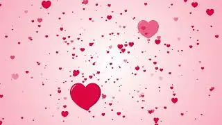 Red Heart Romantic Background Animated Video Loop | Copyright-Free | Full HD
