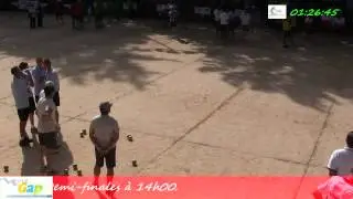 Quarts de finale du 94ème Grand Prix Bouliste, Sport Boules, Gap 2014