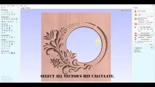 Vectric Aspire floral picture frame part 3
