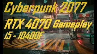 Walking in the streets of Night City - Cyberpunk 2077 - RTX 4070 Gameplay - RT Overdrive - 2K