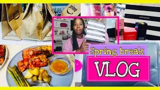 SEPHORA HAUL,NEW UGGS, LOBSTER DINNER, BOXYCHARM APRIL BASE BOX UNBOXING+MORE|SPRINGBREAK DITL #VLOG