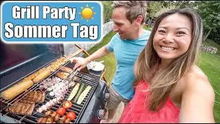 Grill Party im Garten ☀️ Sommertag! Familien Wochenende | Mama VLOG | Mamiseelen