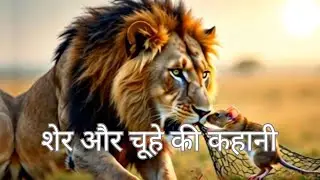 Lion and The Mouse Story in Hindi | शेर और चूहे की कहानी  | Moral Stories for Kids #kidsstories