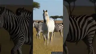 🦓How many Zebras are at my back?🦓 #short #horse #zebra