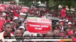 SADTU leads national march against austerity measures: Calvin Dludla reports