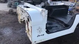 87-95 Jeep Wrangler Tub OEM Steel Body 76-86 Cut YJ Cab Conversion to CJ-7 Frame 210000007824