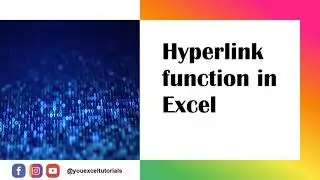 Hyperlink Function in Excel (SIMPLY EXPLAINED)