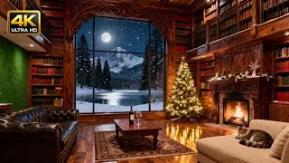 🔥 Новогодняя Красивая Музыка в Волшебной Библиотеке 🎄