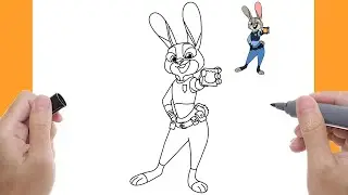How To Draw Judy Hopps From Zootopia2 | Drawing Tutorial For Beginners step by step