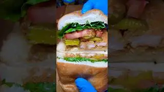 Po&rsquo;Boy Sandwich 🍤🥪 #sandwich #poboy #shrimp #friedshrimp #seafood #foodie