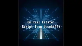 On Real Estate (by @punk6529)
