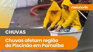 Fortes chuvas afetam a região do Piscinão em Parnaíba e prefeitura se posiciona; veja! | Bom Dia