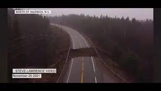 Cabot Trail SEVERED after Huge rain storm Ingonish Cape Breton Nova Scotia
