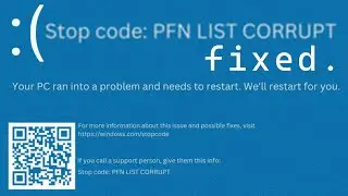 Как исправить ошибку BSoD PFN LIST CORRUPT в Windows 10/11