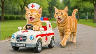 Mama Cat Trims Fur on the Farm and Makes Tiger Hat For Kittens At Home🐾🎩🐯
