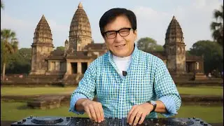 Jackie Chan SPINS EPIC Deep House Beats in Cambodia's Angkor Wat