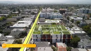 Real estate drone video tracked with motion graphics - Garden Village