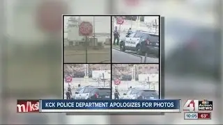 KCKPD apologizes after cops pose near sign