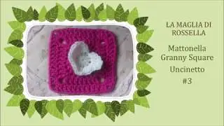 Tutorial Mattonella o Piastrella - Granny square #3