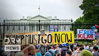 MASSIVE PROTEST: Anti-Trump Protesters Rally Wrapped White House in &lsquo;Crime Scene&rsquo; Tape | AC1Z