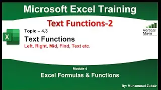 Excel Text Functions Part-2| Free Online Excel Course | Module 4-3 | Microsoft Excel Tips & Tricks