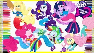 MY LITTLE PONY SEAPONY MERMAID COLORING PAGE Mewarnai Putri Duyung