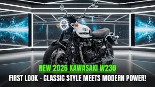 Kawasaki W230 2026 года &mdash; настоящий прорыв в мире мотоциклов!