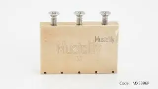 Musiclily Ultra Brass Block for Gotoh GE1996T Floyd Rose Locking Tremolo Bridge, 36mm Tall 360 show