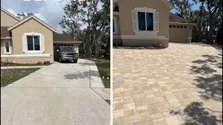 INSANE Paver Driveway & Paver Patio Transformation | You Won’t Believe This Before & After!