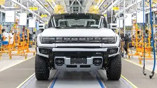 2022 GMC Hummer EV PRODUCTION Line at Factory ZERO | Drone Tour | How it's made