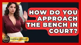 How Do You Approach The Bench In Court? - Courtroom Chronicles
