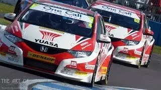 Matt Neal and Gordon 'Flash' Shedden Honda Yuasa Team Dynamics Civic Tourer BTCC FZ200