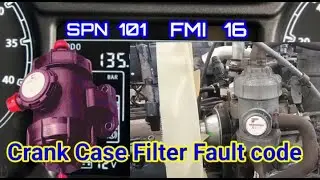 SPN101 & FMI 16 FAULT CODE 555 & 556  Crankcase Pressure Data Valid But Above Normal Operating Range