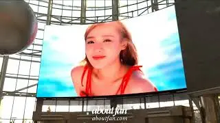 201203 April LeeJinsol Times Square Giant Art Canvas