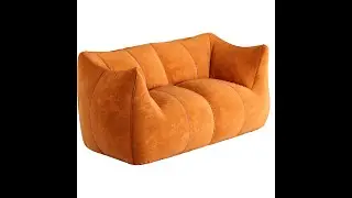 3ds max, modeling, B&B Italia: Le Bambole-Sofa aus Wildleder-4K