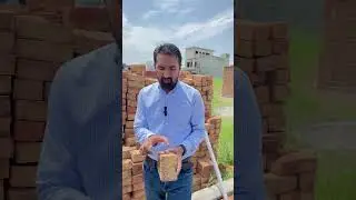 Standard size of Brick in Pakistan #civilconstruction #buildingmaterial #civilwork #building