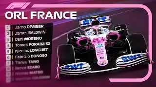 RACING F1 ESPORTS DRIVERS IN A LEAGUE RACE (ORL France)