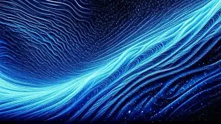Cosmic Serenade: A Celestial Wave in the Night Sky with Ambient Melodies